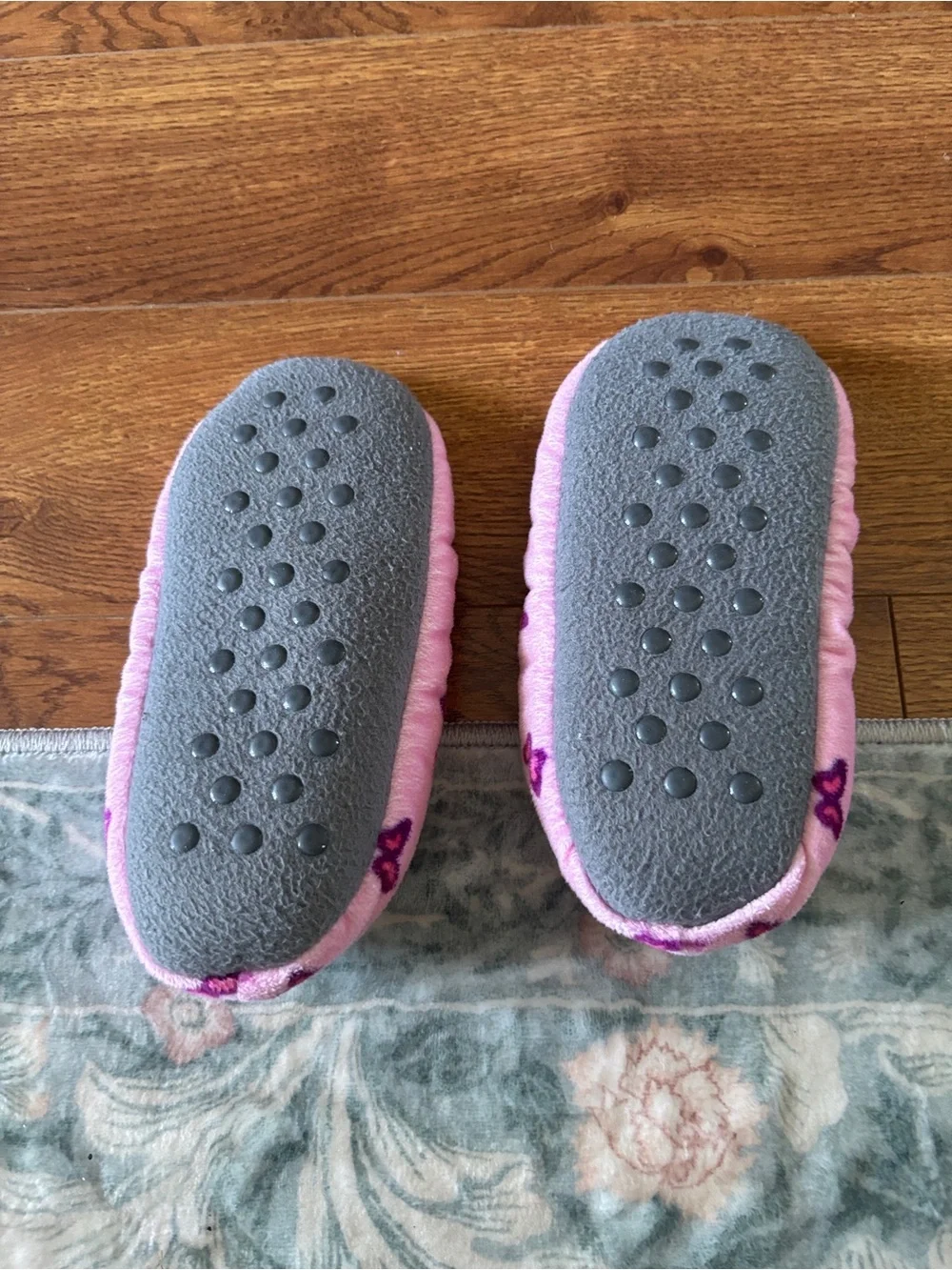 Kids Pink Character Fleece One-Piece Slippers Disney Stitch & Angel size 13/1